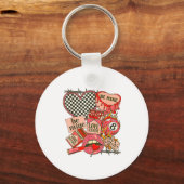 Groovy Coquette Western Valentines Day Collage Cli Sleutelhanger (Voorkant)