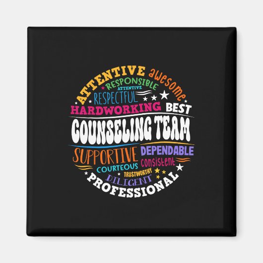 Groovy Counseling Team Waardering Ck Naar School Magneet (Voorkant)