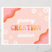 Groovy Creatie Station Sign (Voorkant)