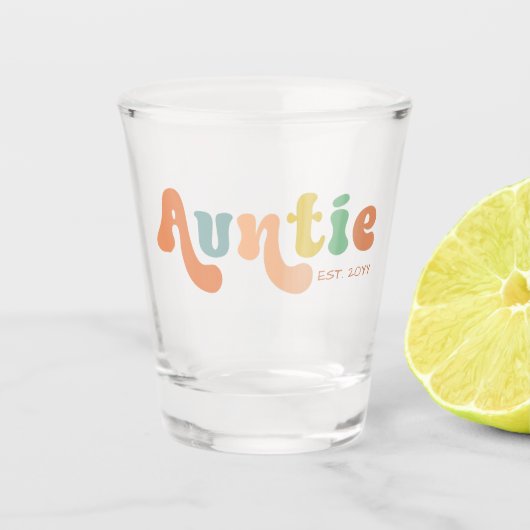 Groovy Custom Auntie Fixed | Rentesubsidies Shot Glas (Voorkant)
