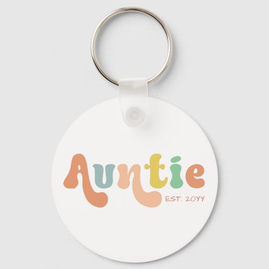 Groovy Custom Auntie Fixed | Rentesubsidies Sleutelhanger (Voorkant)