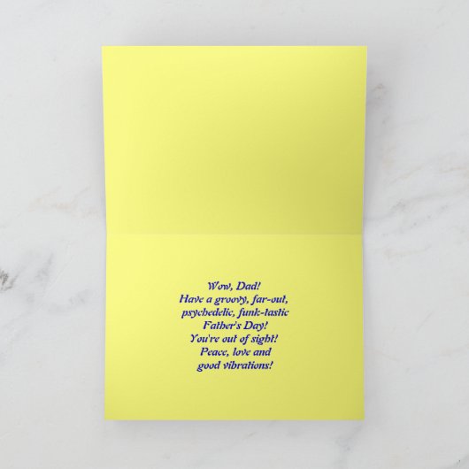 Groovy Dad Vaderdag Stropdas-Dye Kaart (Binnen)