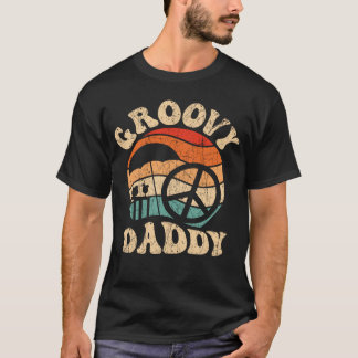 Groovy Daddy 70s Esthetische Nostalgie 1970 s Retr T-shirt