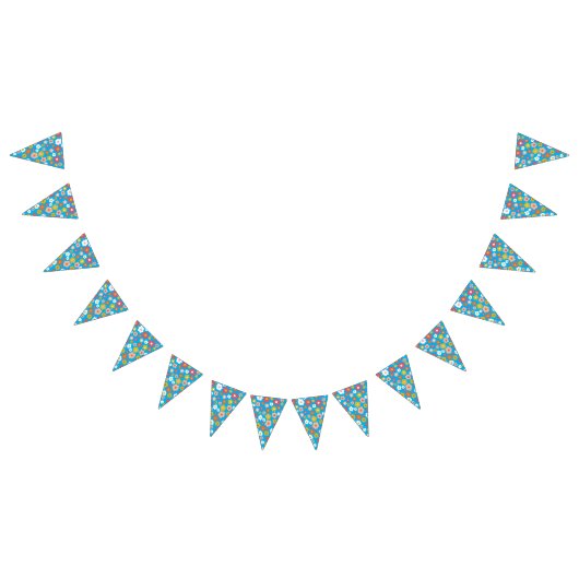 Groovy Daisies Kleurrijke Bold Retro Verjaardagsdo Vlaggetjes (Alle)