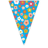 Groovy Daisies Kleurrijke Bold Retro Verjaardagsdo Vlaggetjes (Tweede vlag)
