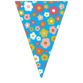 Groovy Daisies Kleurrijke Bold Retro Verjaardagsdo Vlaggetjes (Eerste vlag)