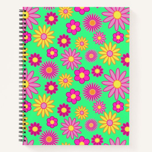 Groovy Daisies Notitieboek (Voorkant)