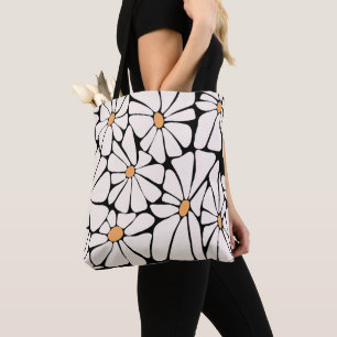 Groovy Daisy Bloem Retro Draagtas