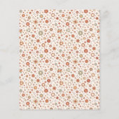 Groovy Daisy Boho Laten we feest vieren Budget Mei (Achterkant)