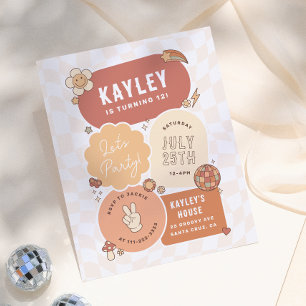 Groovy Daisy Boho Laten we feest vieren Budget Mei