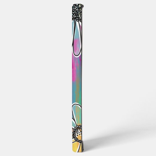 Groovy Daisy Dream - Painterly Hand getrokken Bloe Samsung Galaxy Hoesje (Linkerkant)