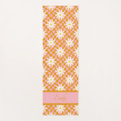 Groovy Daisy Floral Checkerboard, Y2K 90s Yogamat (Voorkant)