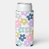 Groovy Daisy Flowers Retro Boho Floral (Seltzer Voorkant)
