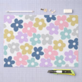 Groovy Daisy Flowers Retro Boho Floral Tissuepapier (Craft)