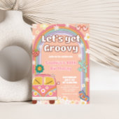 Groovy Daisy Rainbow verjaardagsfeestje Kaart