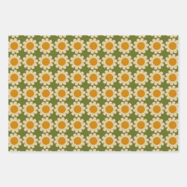 Groovy Daisy Spring bloemenwinkel Inpakpapier Vel