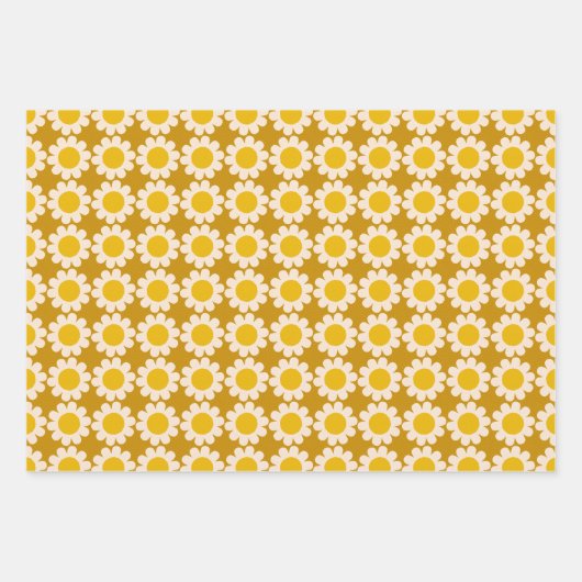 Groovy Daisy Summer Inpakpapier Vel (Voorkant)
