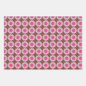 Groovy Daisy Winter Pink Inpakpapier Vel (Voorkant 3)
