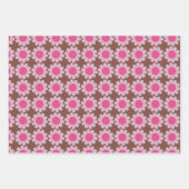 Groovy Daisy Winter Pink Inpakpapier Vel (Voorkant 2)