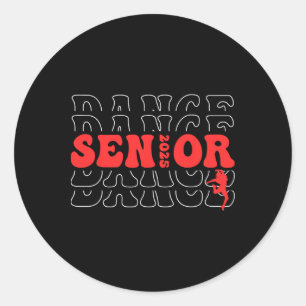 Groovy Dance Senior 2025 CL van 2025 Senior Dancer Ronde Sticker