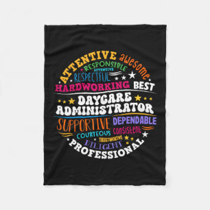 Groovy Daycare Administrator Kinderopvang Provider Fleece Deken