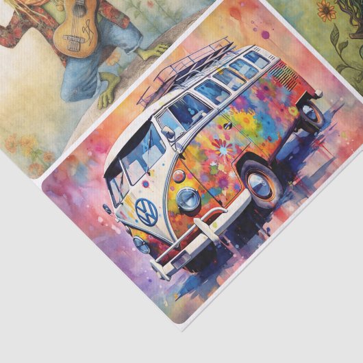 Groovy Days Tissuepapier (Detail)