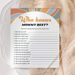 Groovy die mama het beste Baby shower spel kent
