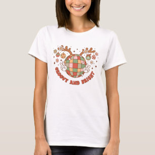 Groovy Disco bal rendier T-shirt