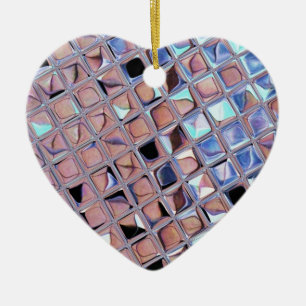 Groovy Disco Ball Mirror Ball Disco Wereldbol Keramisch Ornament