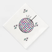 Groovy Disco Ball Verjaardag Servet (Hoek)