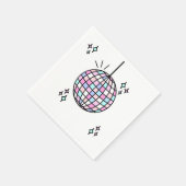 Groovy Disco Ball Verjaardag Servet (Hoek)