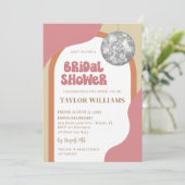 Groovy Disco Bridal Shower Kaart (Staand voorkant)