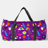 Groovy Disco Daisy Mushrooms paarse Plunjezak (Voorkant)