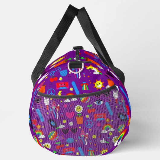 Groovy Disco Daisy Mushrooms paarse Plunjezak (Rechts)