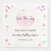 Groovy Disco Era Verjaardagsfeestje Servet (Voorkant)