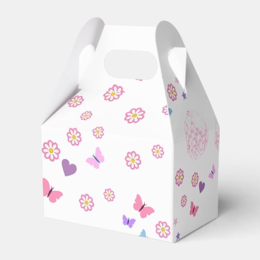 Groovy Disco Eras Verjaardagsfeestgunst Box Bedankdoosjes (Achterkant)