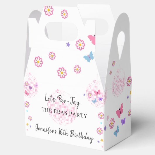 Groovy Disco Eras Verjaardagsfeestgunst Box Bedankdoosjes (Geopend)