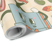 groovy disco kerstboom cadeaupapier (Rol Hoek)