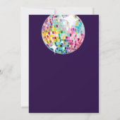 Groovy Disco Party Retro 70s Let's Disco Verjaarda Kaart (Achterkant)