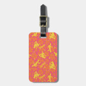 Groovy Disco Scooby-Doo Pattern Bagagelabel (Voorkant verticaal)
