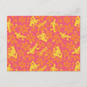 Groovy Disco Scooby-Doo Pattern Briefkaart