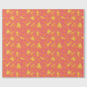 Groovy Disco Scooby-Doo Pattern Cadeaupapier (Vlak)