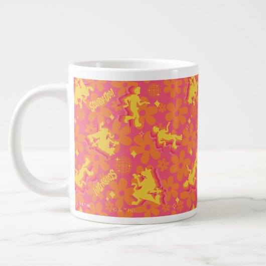 Groovy Disco Scooby-Doo Pattern Extra Grote Beker (Links)