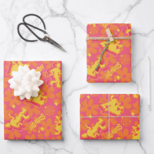 Groovy Disco Scooby-Doo Pattern Inpakpapier Vel