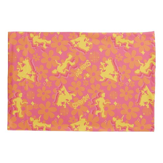 Groovy Disco Scooby-Doo Pattern Kussensloop (Achterkant)