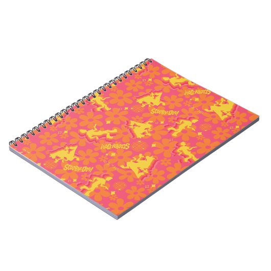 Groovy Disco Scooby-Doo Pattern Notitieboek (Linkerzijde)