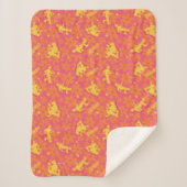 Groovy Disco Scooby-Doo Pattern Sherpa Deken (Voorkant)