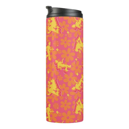 Groovy Disco Scooby-Doo Pattern Thermosbeker (Geroteerd rechts)