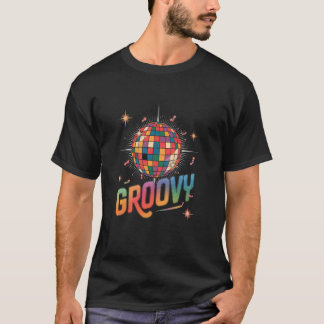 groovy discobal vintage retro boogie discobal c t-shirt
