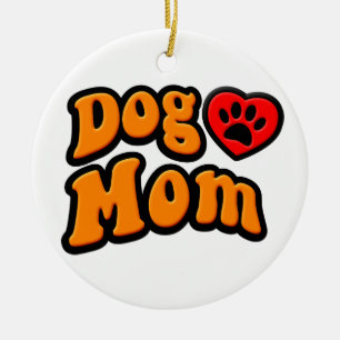 Groovy Dog Mam Drawing Keramisch Ornament